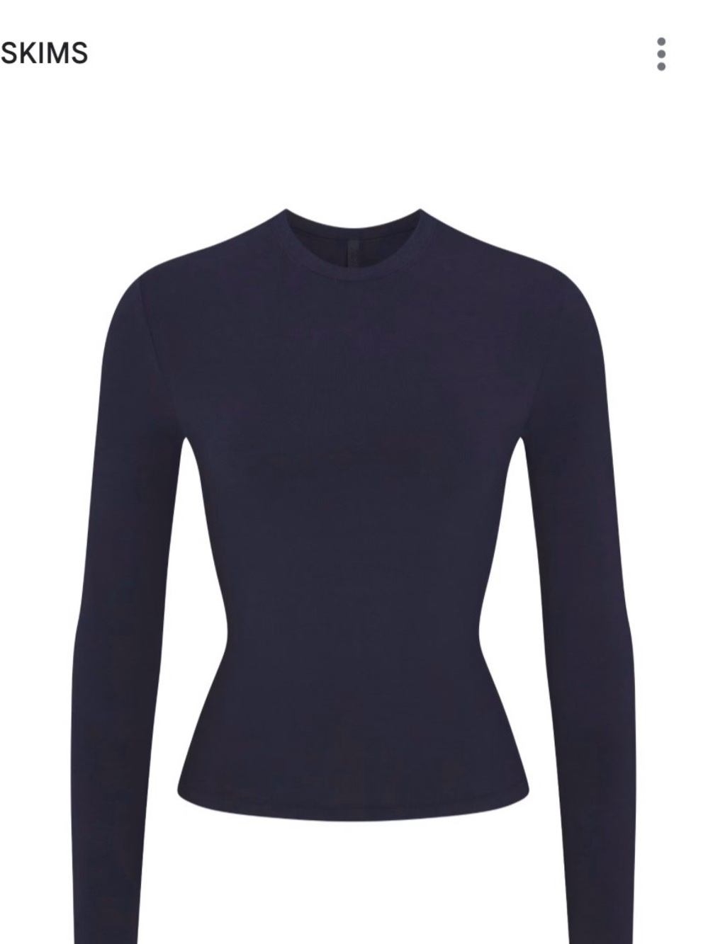 SKIMS cotton jersey long sleeve size Large